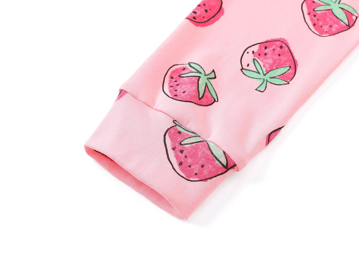 Topgal Purple Kittten Pajamas for Girls – Cotton Snug-Fitting Tee Shorts & Pants PJ Set Size 10
