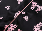 Topgal Satin Pajamas for Girls Beige & Pink Leopard 2 PC Short Sleeves Teen Girl Silky Nightwear Size 10 (Part 2 of 2)