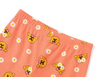 Topgal Girls Cotton Knit Pajamas Toddler Summer Top & Shorts Sung Fit Dog Pjs Orange Sleepwear Clothes Set Size 10