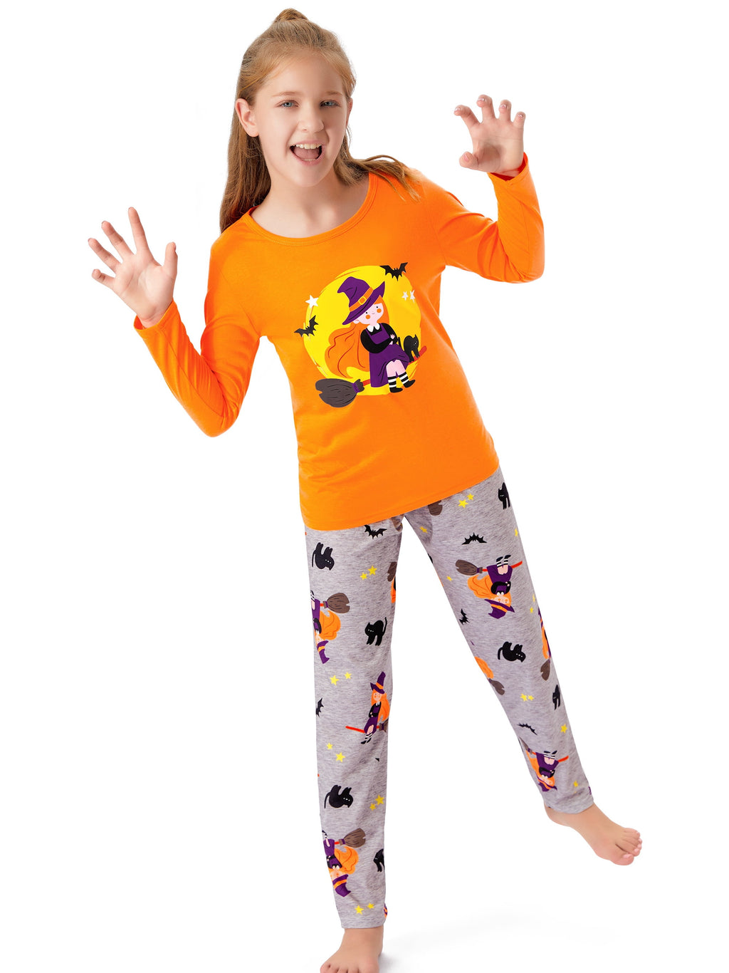 Topgal Soft Big Girls Christmas Pajamas 2-Piece Long Sleeve & Pants Snowman Jammie Set PJS for Tween Kids Size 10 (Part 2 of 2)