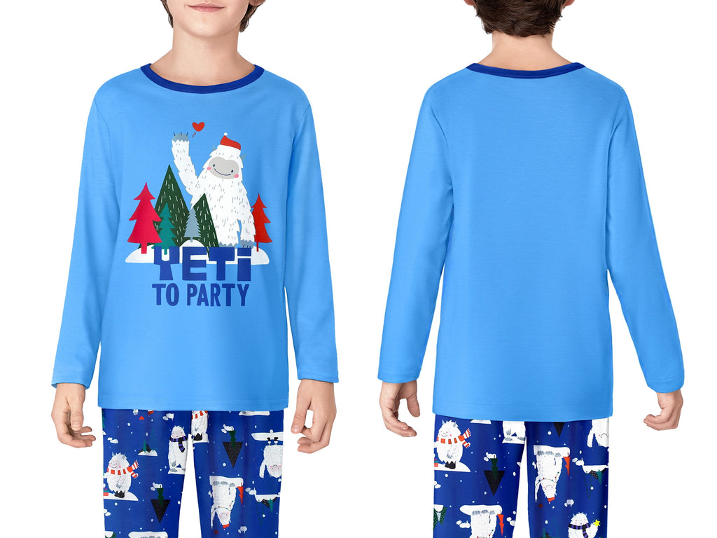 Topgal Boys Long Sleeve Cozy Pajamas Set 2 Piece Seasonal Jammie Shark Pizza All-over Print Grahic PJs Set for Kids Size 10