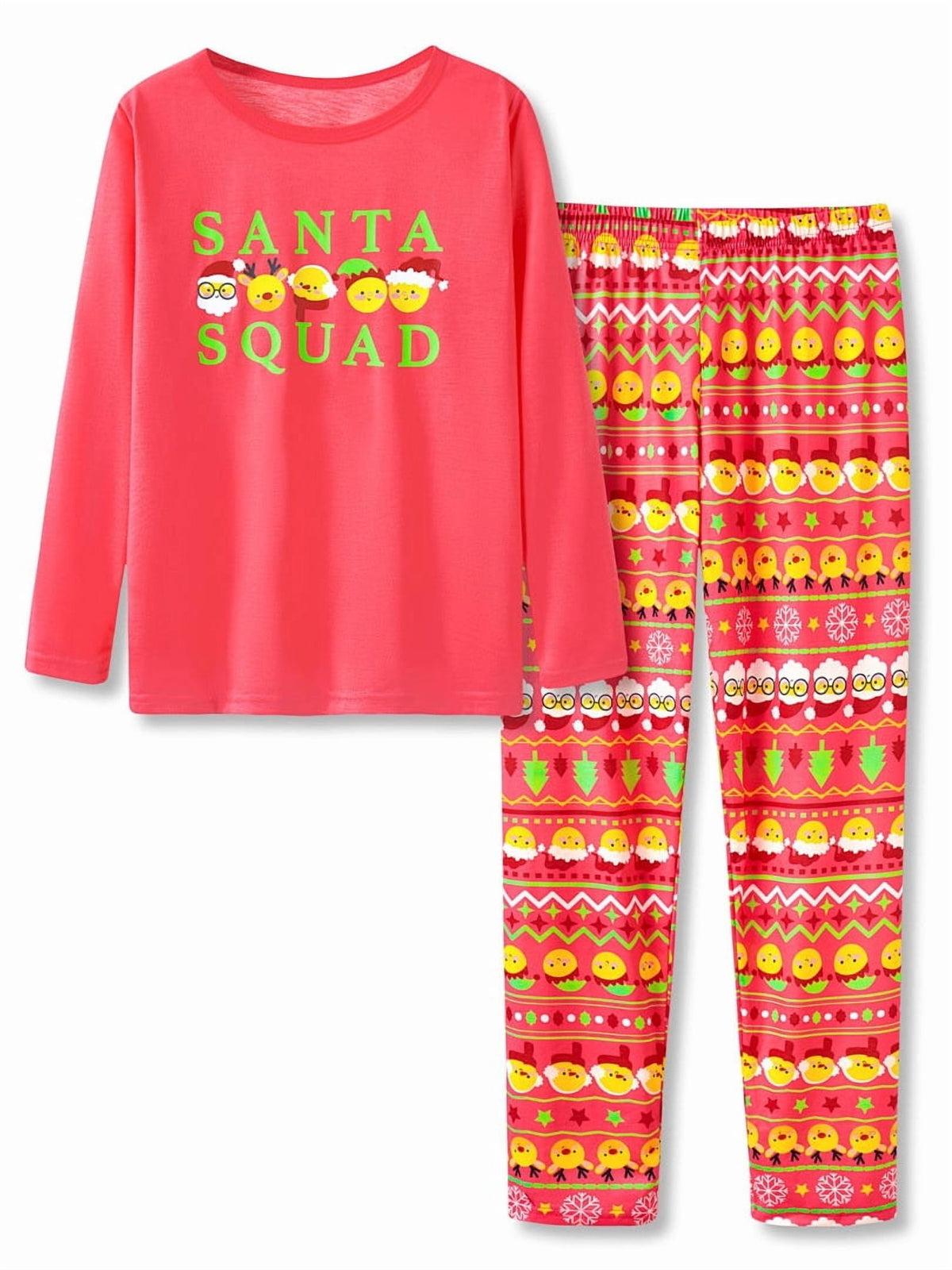 Topgal Soft Big Girls Christmas Pajamas 2-Piece Long Sleeve & Pants Snowman Jammie Set PJS for Tween Kids Size 10 (Part 2 of 2)