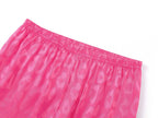 Topgal Satin Pajamas for Girls Beige & Pink Leopard 2 PC Short Sleeves Teen Girl Silky Nightwear Size 10 (Part 2 of 2)