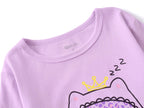 Topgal Girls Cotton Knit Pajamas Toddler Summer Top & Shorts Sung Fit Dog Pjs Orange Sleepwear Clothes Set Size 10