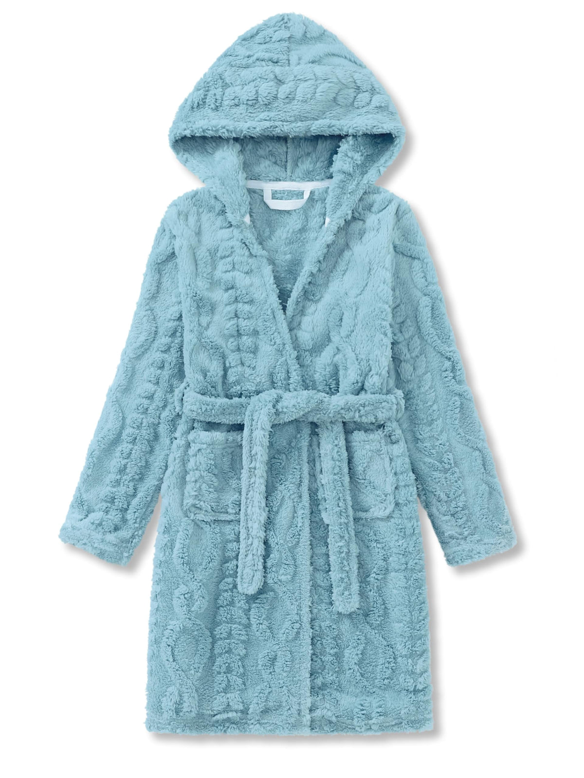 Topgal Teen Robe for Girls Cozy Classic Yellow Leopard Bathrobe Toddler Big Kid Size 12