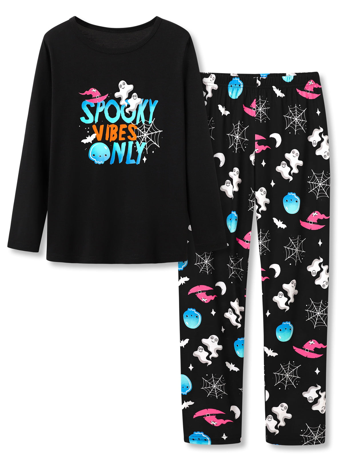 Topgal Little & Big Girls Pajamas Rainbow Unicorn Cotton Long Sleeve PJ Set Size 12
