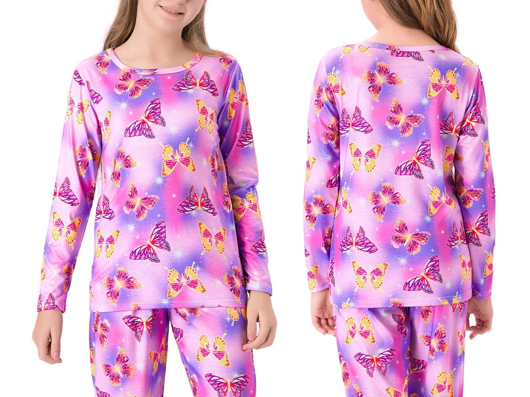 Topgal Soft Big Girls Christmas Pajamas 2-Piece Long Sleeve & Pants Snowman Jammie Set PJS for Tween Kids Size 10 (Part 1 of 2)