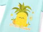 Topgal Girls Cotton Knit Pajamas Toddler Summer Top & Shorts Sung Fit Dog Pjs Orange Sleepwear Clothes Set Size 10
