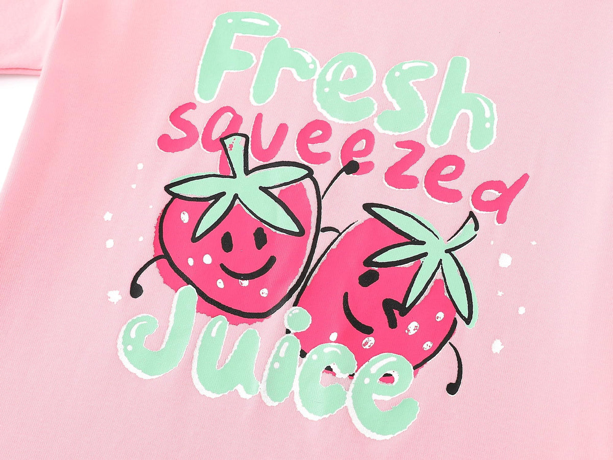 Topgal Girls Cotton Knit Pajamas Toddler Summer Top & Shorts Sung Fit Dog Pjs Orange Sleepwear Clothes Set Size 10