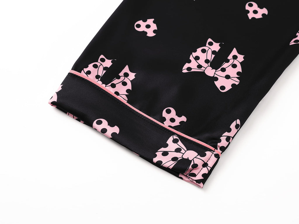 Topgal Satin Pajamas for Girls Beige & Pink Leopard 2 PC Short Sleeves Teen Girl Silky Nightwear Size 10 (Part 2 of 2)