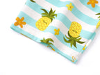 Topgal Girls Cotton Knit Pajamas Toddler Summer Top & Shorts Sung Fit Dog Pjs Orange Sleepwear Clothes Set Size 10