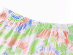 Topgal Tween Girls Pajamas Tie Dye Rainbow Unicorn Cotton Tank Top & Shorts PJS Size 18