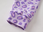 Topgal Purple Kittten Pajamas for Girls – Cotton Snug-Fitting Tee Shorts & Pants PJ Set Size 10
