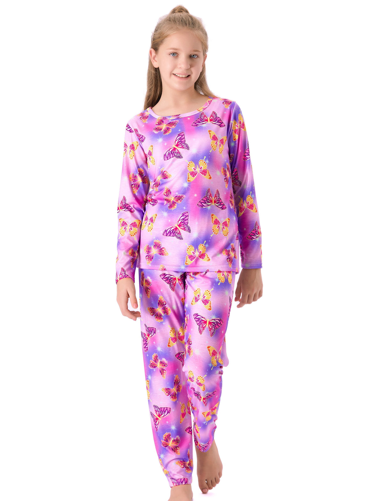 Topgal Soft Big Girls Christmas Pajamas 2-Piece Long Sleeve & Pants Snowman Jammie Set PJS for Tween Kids Size 10 (Part 1 of 2)