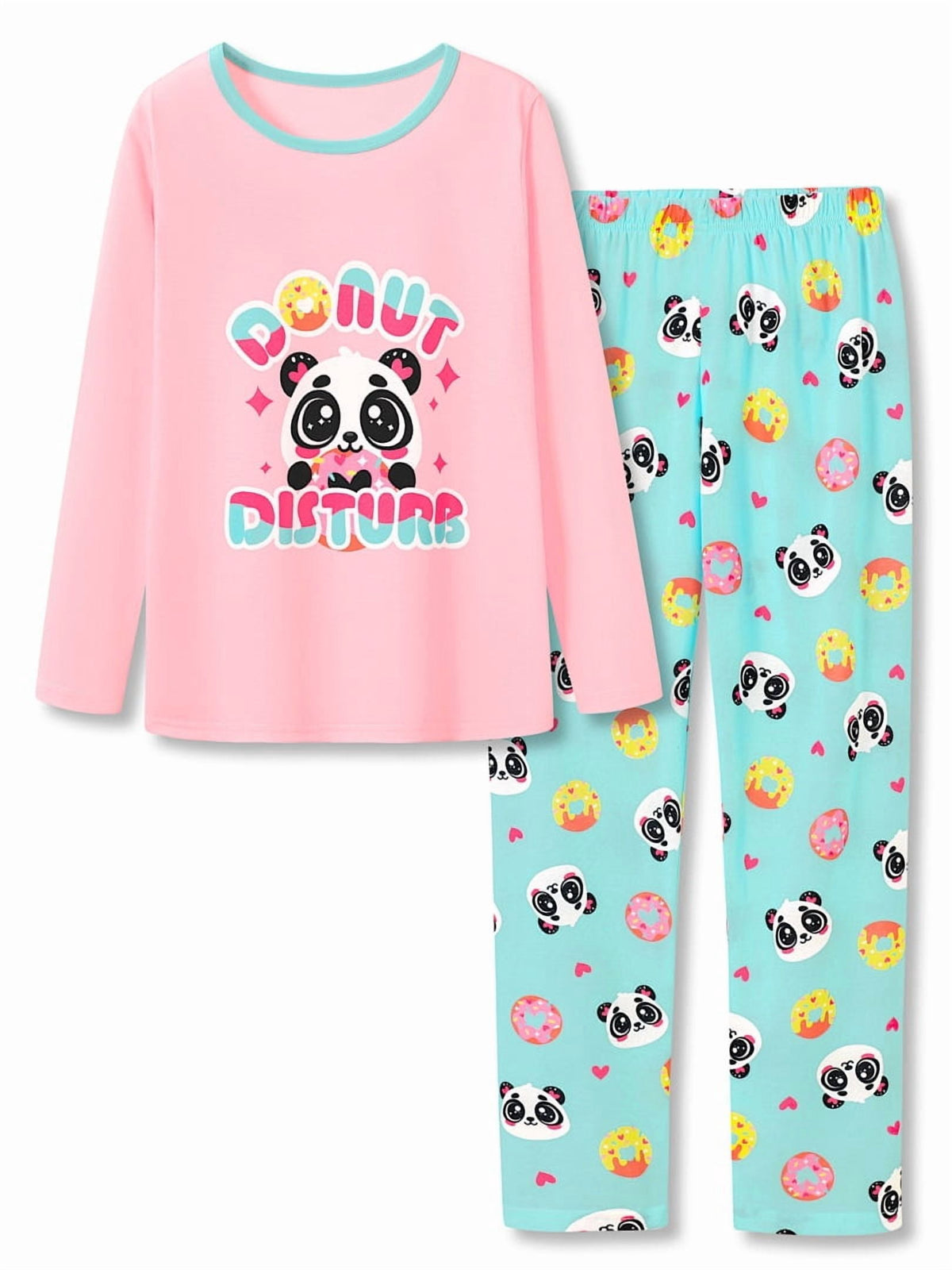 Topgal Soft Big Girls Christmas Pajamas 2-Piece Long Sleeve & Pants Snowman Jammie Set PJS for Tween Kids Size 10 (Part 2 of 2)