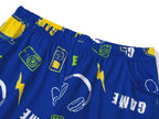 Topgal Kids & Big Boys Pajamas Comfy Navy 2 Piece Short Sleeves Top & Shorts Skate Board Trendy Sleepwear Set Size 10