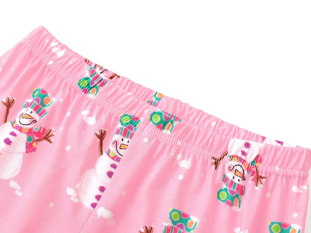 Topgal Soft Big Girls Christmas Pajamas 2-Piece Long Sleeve & Pants Snowman Jammie Set PJS for Tween Kids Size 10 (Part 1 of 2)