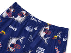 Topgal Kids & Big Boys Pajamas Comfy Navy 2 Piece Short Sleeves Top & Shorts Skate Board Trendy Sleepwear Set Size 10