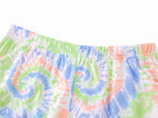 Topgal Tween Girls Pajamas Tie Dye Rainbow Unicorn Cotton Tank Top & Shorts PJS Size 18