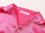 Topgal Satin Pajamas for Girls Beige & Pink Leopard 2 PC Short Sleeves Teen Girl Silky Nightwear Size 10 (Part 1 of 2)