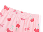 Topgal Girls Cotton Knit Pajamas Toddler Summer Top & Shorts Sung Fit Dog Pjs Orange Sleepwear Clothes Set Size 10