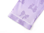 Topgal Satin Pajamas for Girls Beige & Pink Leopard 2 PC Short Sleeves Teen Girl Silky Nightwear Size 10 (Part 2 of 2)