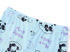 Topgal Purple Kittten Pajamas for Girls – Cotton Snug-Fitting Tee Shorts & Pants PJ Set Size 10