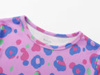 Topgal Rib Knit Pajamas for Little Girls Toddler Snug Fit Leopard 2 Piece Stretch Sleepwear Pjs Set Size 10
