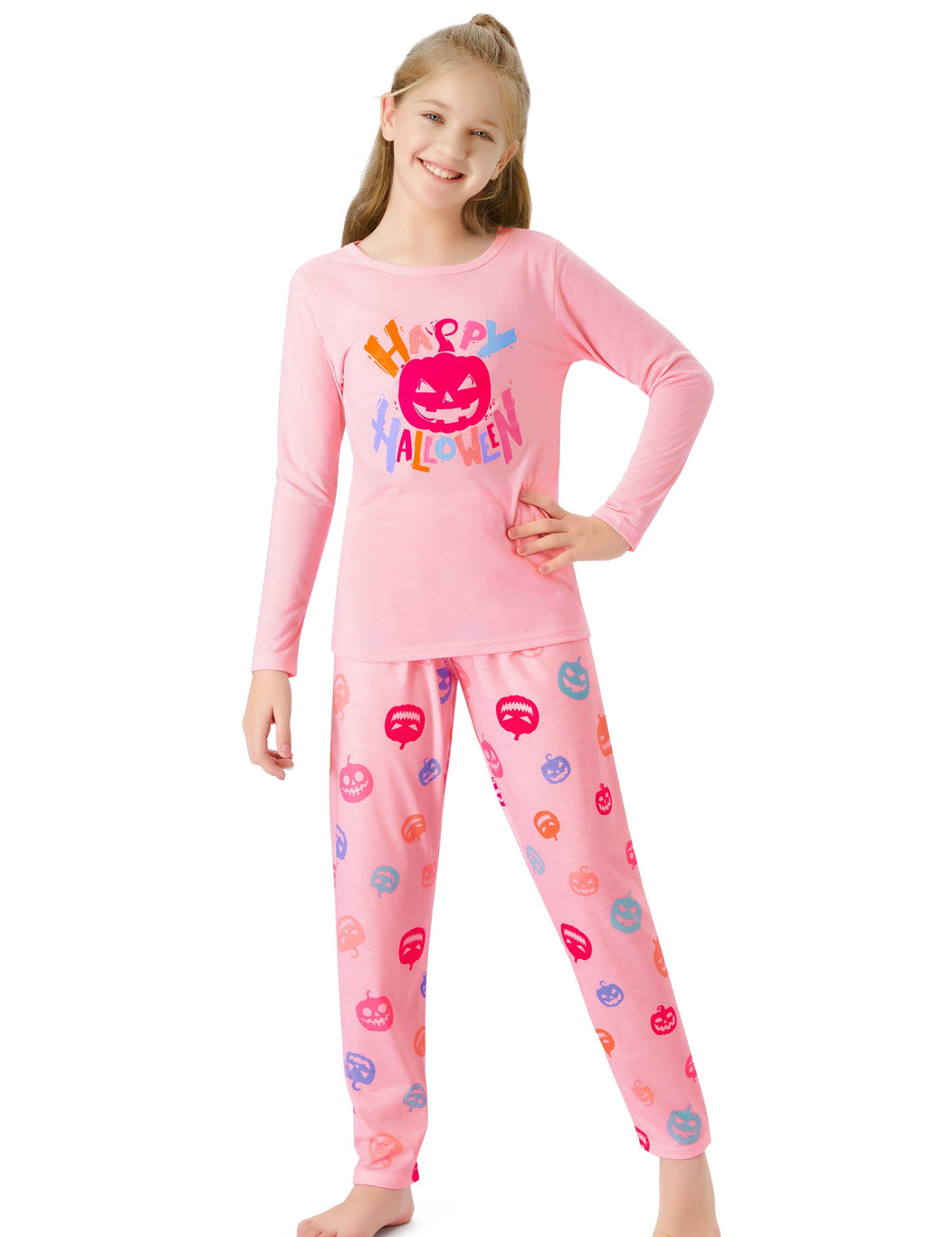 Topgal Soft Big Girls Christmas Pajamas 2-Piece Long Sleeve & Pants Snowman Jammie Set PJS for Tween Kids Size 10 (Part 2 of 2)