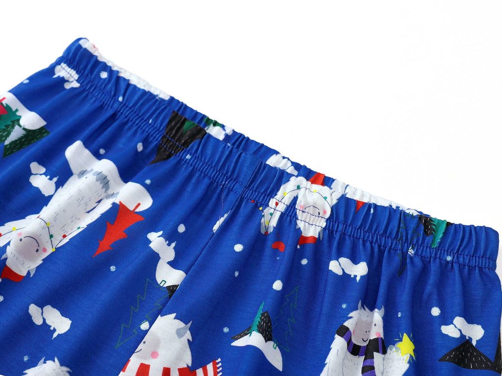 Topgal Boys Long Sleeve Cozy Pajamas Set 2 Piece Seasonal Jammie Shark Pizza All-over Print Grahic PJs Set for Kids Size 10