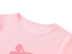 Topgal Purple Kittten Pajamas for Girls – Cotton Snug-Fitting Tee Shorts & Pants PJ Set Size 10
