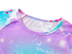 Topgal Tween Girls Pajamas Tie Dye Rainbow Unicorn Cotton Tank Top & Shorts PJS Size 18