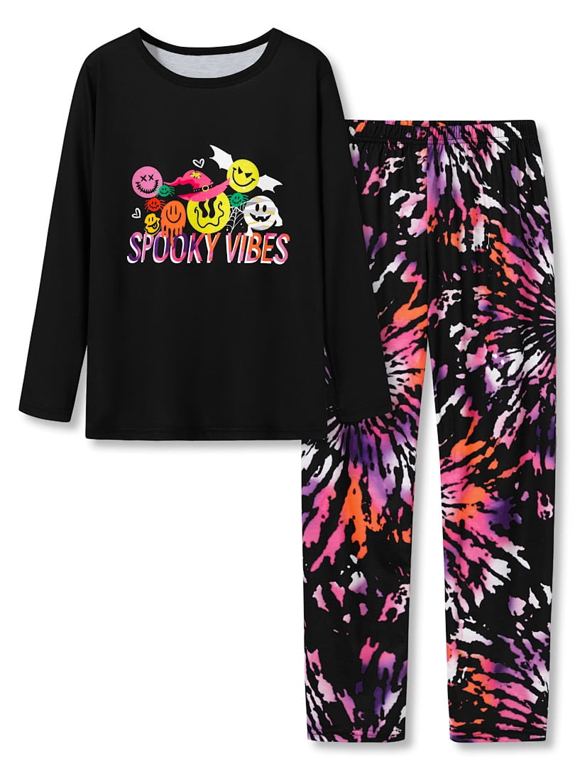 Topgal Soft Big Girls Christmas Pajamas 2-Piece Long Sleeve & Pants Snowman Jammie Set PJS for Tween Kids Size 10 (Part 2 of 2)