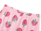 Topgal Purple Kittten Pajamas for Girls – Cotton Snug-Fitting Tee Shorts & Pants PJ Set Size 10