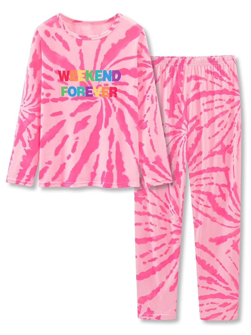 Topgal Little & Big Girls Pajamas Rainbow Unicorn Cotton Long Sleeve PJ Set Size 12