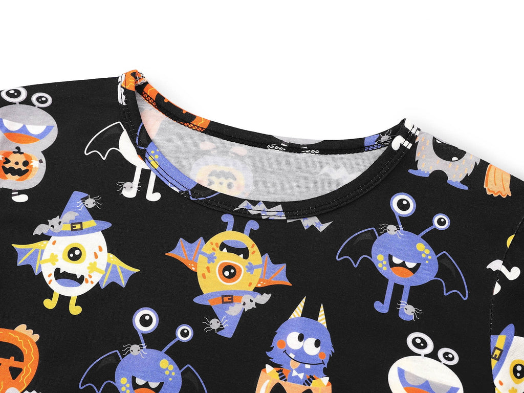 Topgal Boys Long Sleeve Cozy Pajamas Set 2 Piece Seasonal Jammie Shark Pizza All-over Print Grahic PJs Set for Kids Size 10