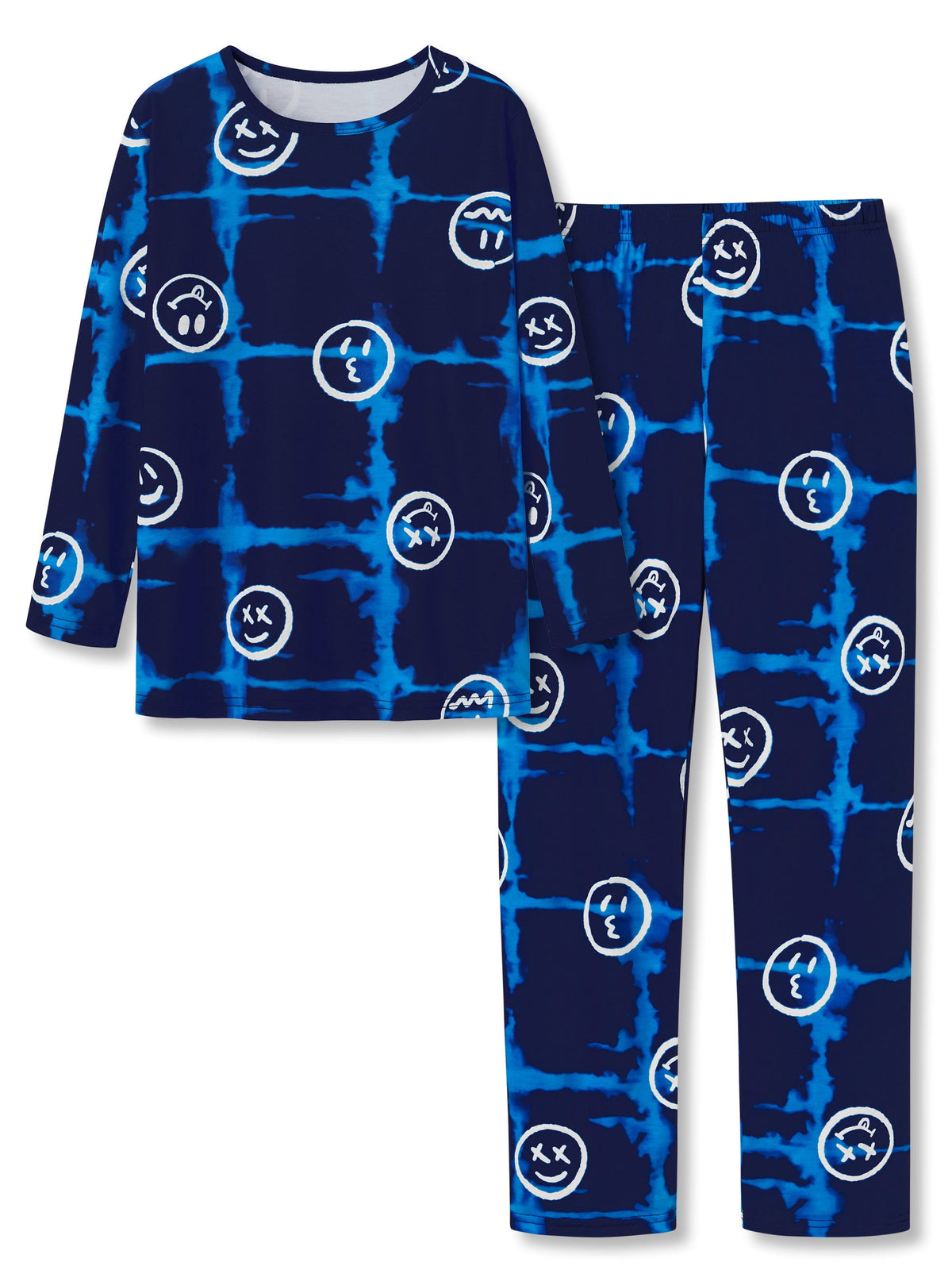Topgal Boys Long Sleeve Cozy Pajamas Set 2 Piece Seasonal Jammie Shark Pizza All-over Print Grahic PJs Set for Kids Size 10