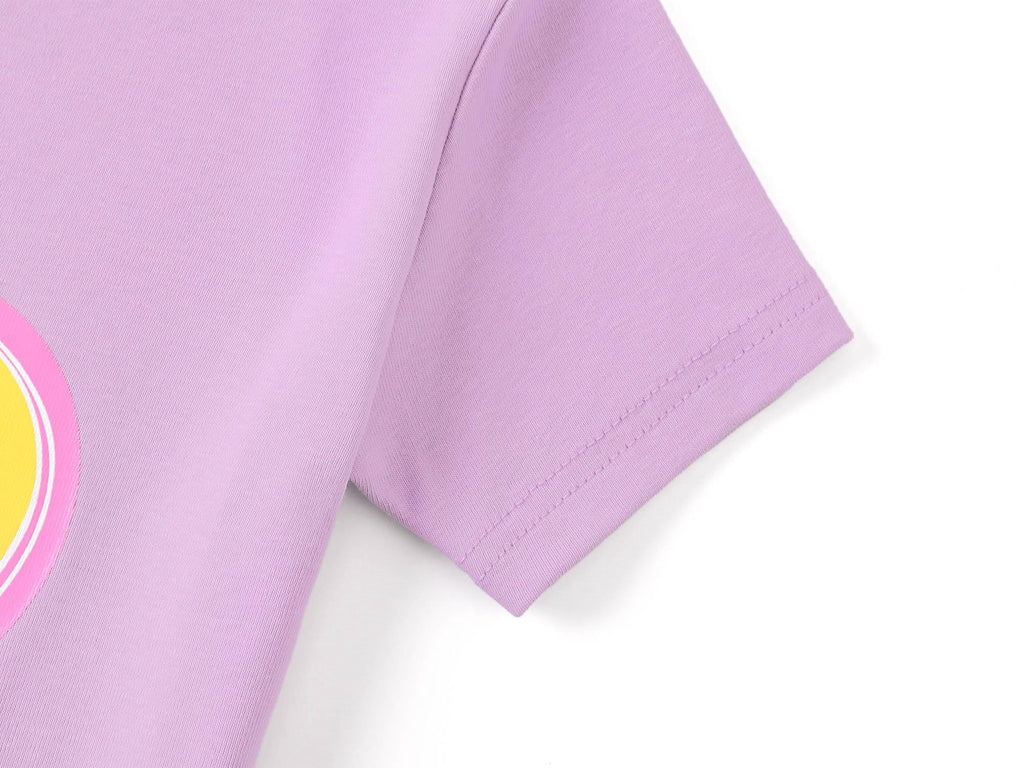 Topgal Purple Kittten Pajamas for Girls – Cotton Snug-Fitting Tee Shorts & Pants PJ Set Size 10