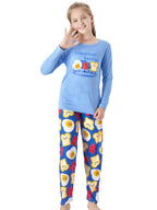 Topgal Little & Big Girls Pajamas Rainbow Unicorn Cotton Long Sleeve PJ Set Size 12