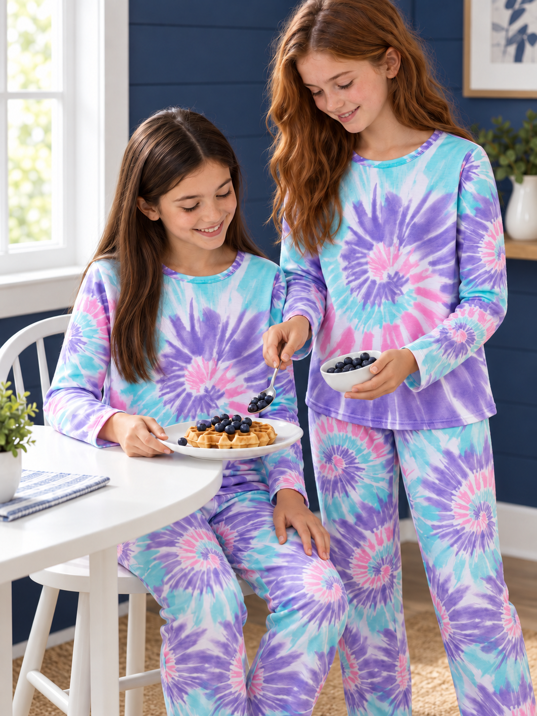 Topgal Soft Big Girls Christmas Pajamas 2-Piece Long Sleeve & Pants Snowman Jammie Set PJS for Tween Kids Size 10 (Part 1 of 2)