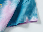 Topgal 100% Cotton Tie Dye Black & White Crop Top & Shorts Clothes Set Outfit for Big Girls Size 6
