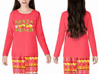 Topgal Soft Big Girls Christmas Pajamas 2-Piece Long Sleeve & Pants Snowman Jammie Set PJS for Tween Kids Size 10 (Part 2 of 2)