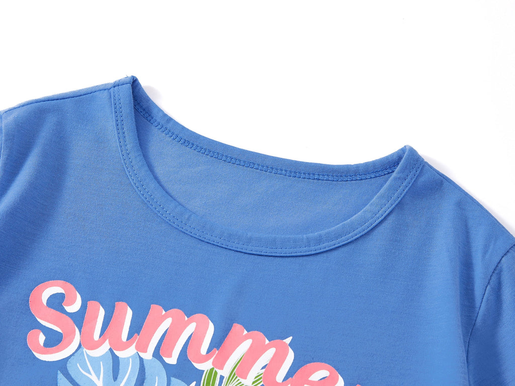 Topgal Tween Girls Pajamas Tie Dye Rainbow Unicorn Cotton Tank Top & Shorts PJS Size 18