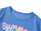 Topgal Tween Girls Pajamas Tie Dye Rainbow Unicorn Cotton Tank Top & Shorts PJS Size 18