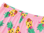 Topgal Rib Knit Pajamas for Little Girls Toddler Snug Fit Leopard 2 Piece Stretch Sleepwear Pjs Set Size 10