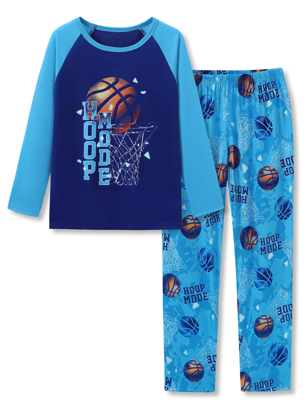 Topgal Boys Long Sleeve Cozy Pajamas Set 2 Piece Seasonal Jammie Shark Pizza All-over Print Grahic PJs Set for Kids Size 10