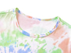 Topgal Tween Girls Pajamas Tie Dye Rainbow Unicorn Cotton Tank Top & Shorts PJS Size 18