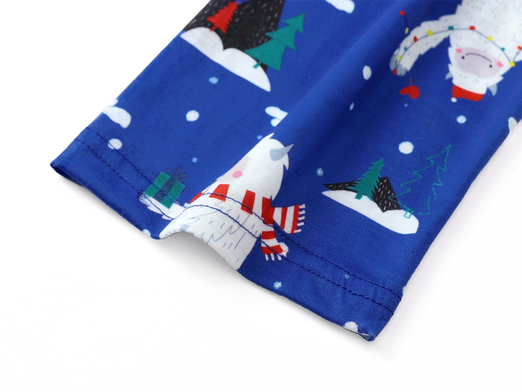 Topgal Boys Long Sleeve Cozy Pajamas Set 2 Piece Seasonal Jammie Shark Pizza All-over Print Grahic PJs Set for Kids Size 10