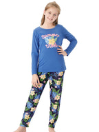 Topgal Little & Big Girls Pajamas Rainbow Unicorn Cotton Long Sleeve PJ Set Size 12