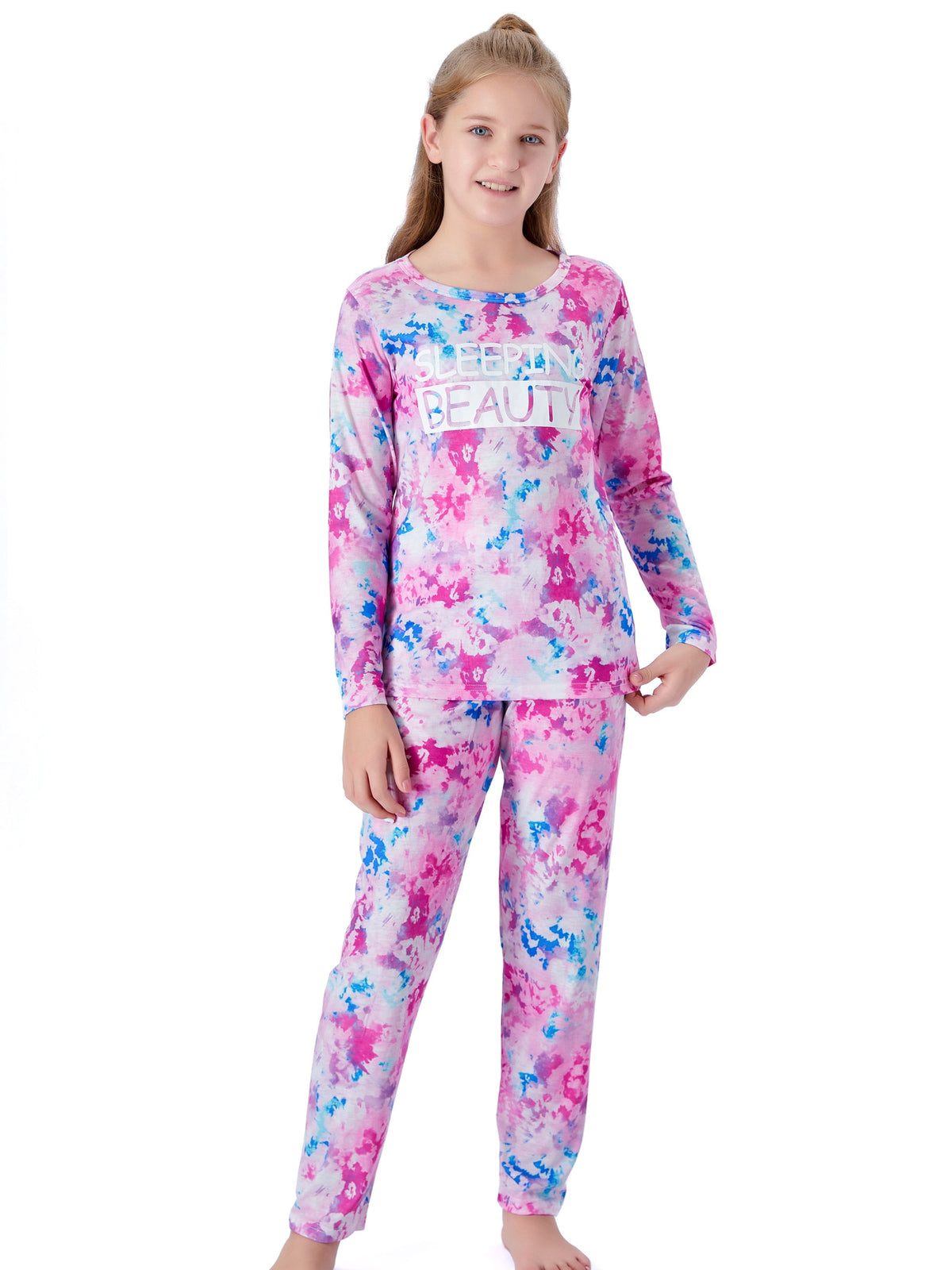 Topgal Soft Big Girls Christmas Pajamas 2-Piece Long Sleeve & Pants Snowman Jammie Set PJS for Tween Kids Size 10 (Part 1 of 2)
